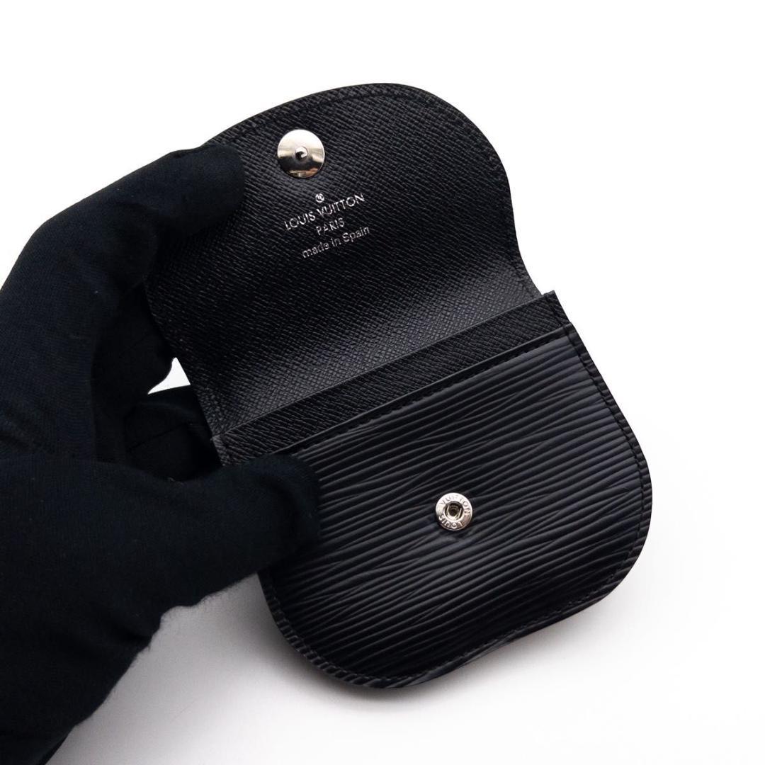 【超極美品】ルイヴィトン　ポルトモネアコルディオン　エピ　ケース　黒