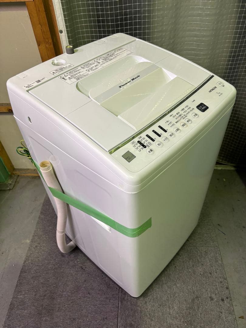 【✨配送設置無料！】00018 日立 7kg風乾燥機付き洗濯機