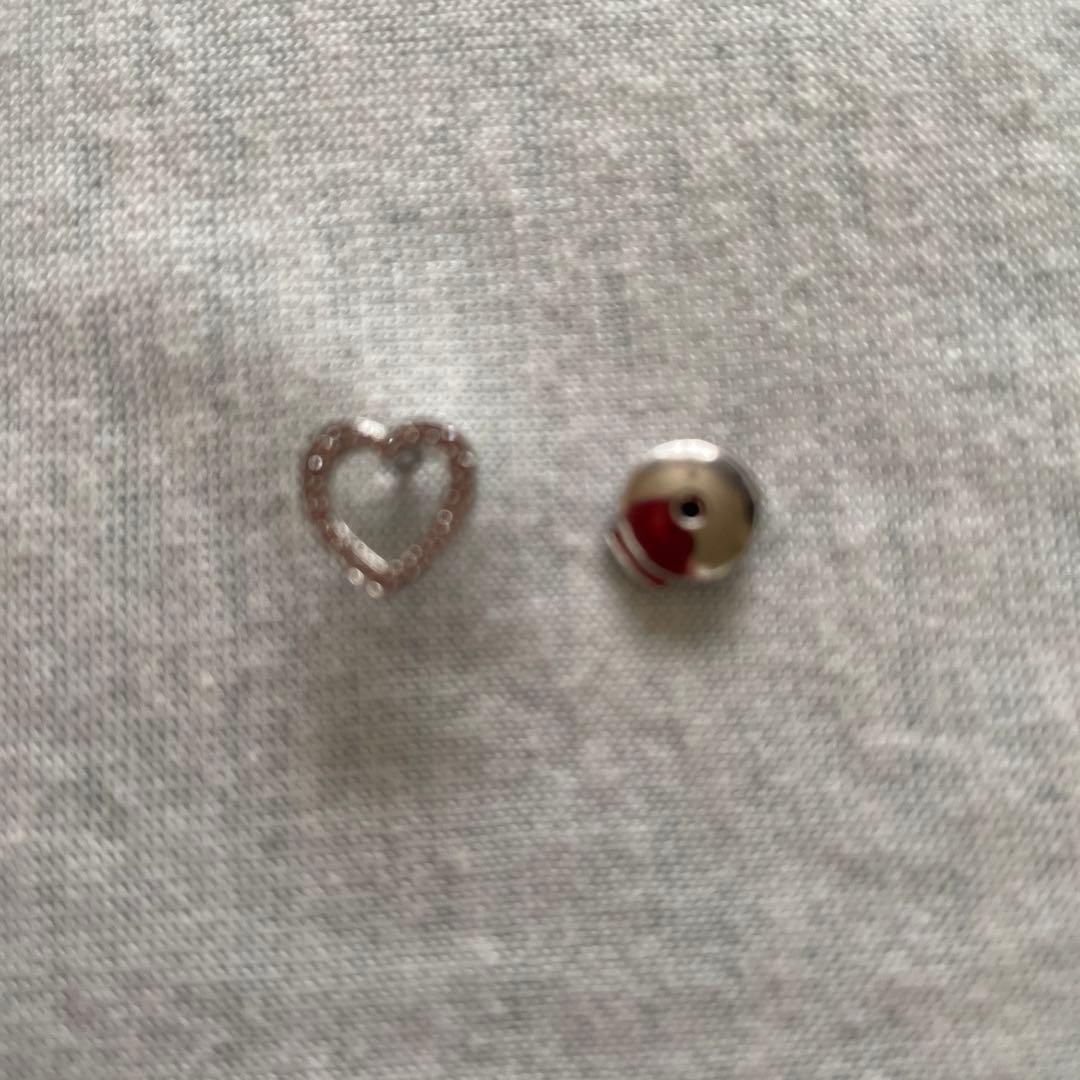 専用　箱付き　ティファニー　プラチナ　センチメンタルハートダイヤモンドピアス片耳