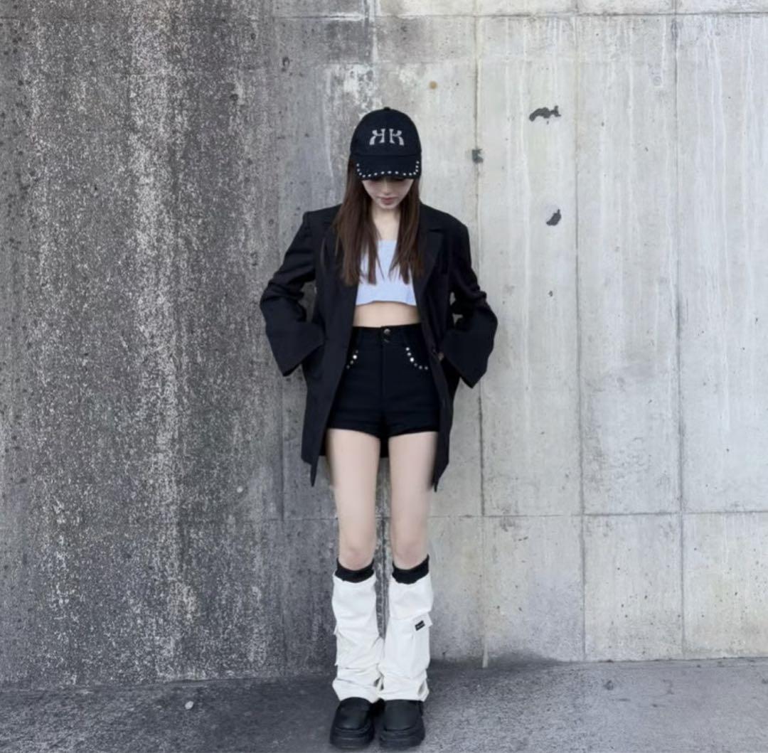 帽子 kisstheclub K studded cap