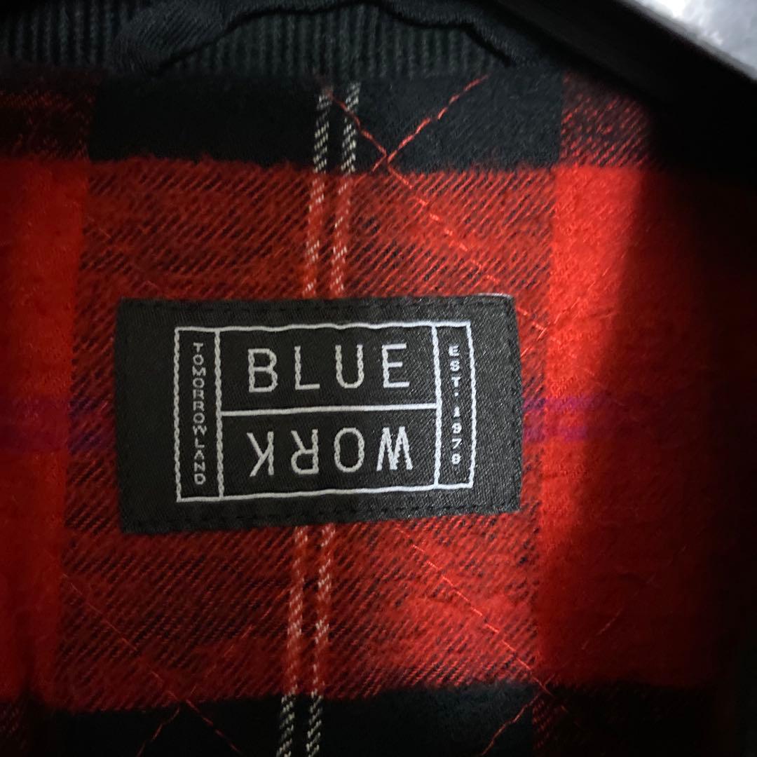 トゥモローランド BLUE WORKラムレザー ハンティングジャケット L