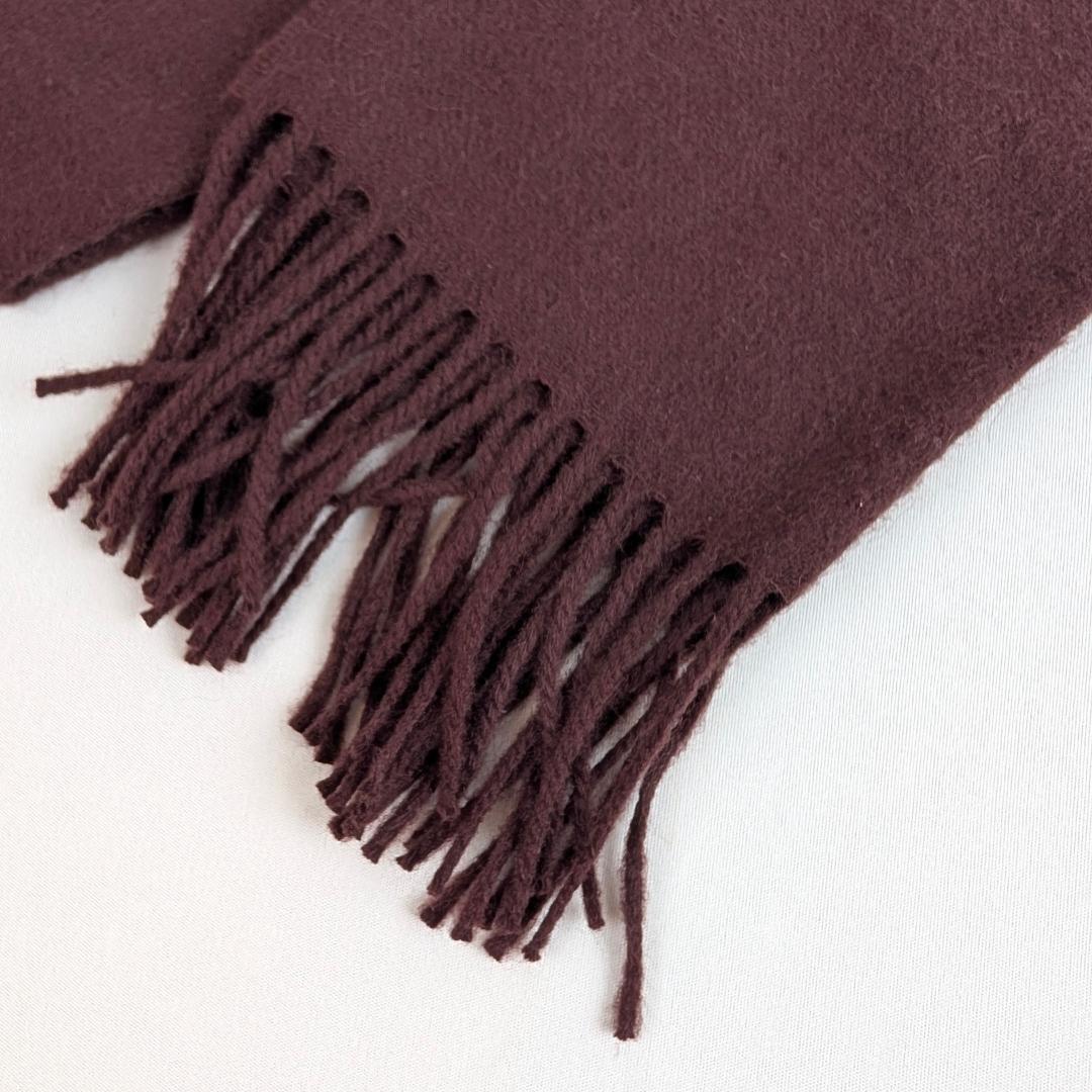 ★美品★ ジョンストンズオブエルガン カシミヤストール マフラー 茶系