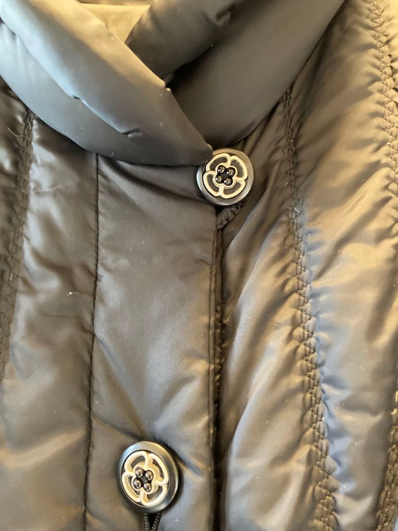 ダウンロングコート　日本製 黒 サイズ42