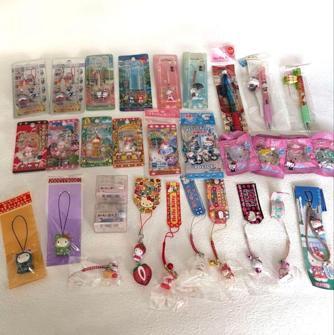 レア　ご当地キティ　ファスナーマスコット　ストラップ　色々　31個　まとめ売り