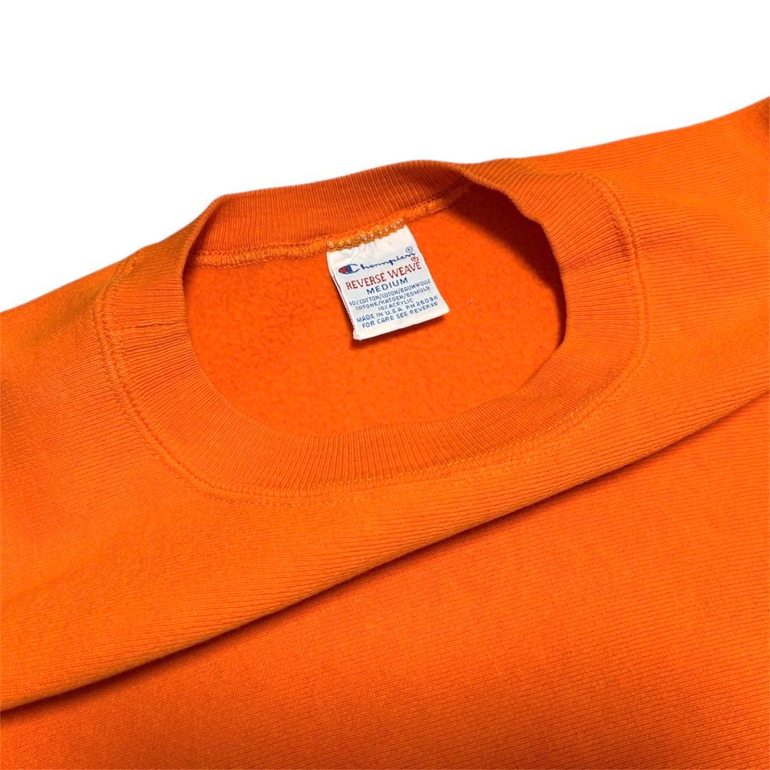 【M】90s champion チャンピオン リバースウィーブ オレンジ USA