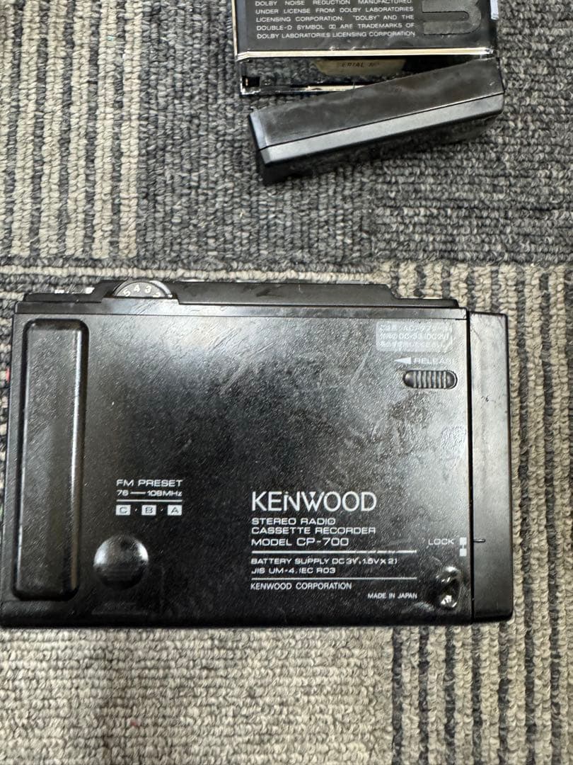 KENWOOD cp-700 SONY wm-103カセットプレーヤー ジャンク