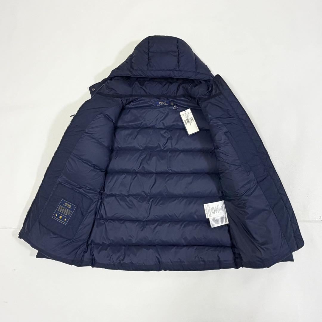 ポロラルフローレン タグ付き ダウンジャケット ポニー フード ネイビー S