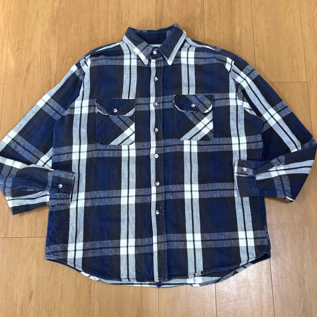 B.O.G. TRADING 80s USA製 ヘビーネルシャツ ヘビネル