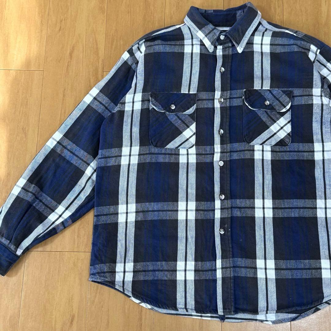 B.O.G. TRADING 80s USA製 ヘビーネルシャツ ヘビネル