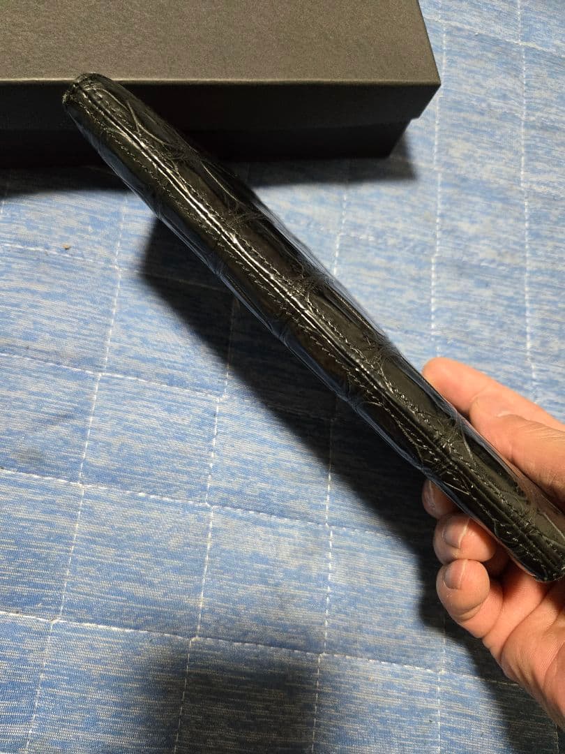 革芸人　ナイルクロコダイル革　L字ファスナー長財布&ハーフウォレットセット