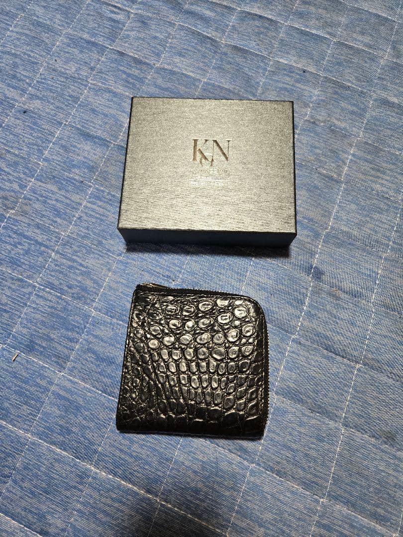 革芸人　ナイルクロコダイル革　L字ファスナー長財布&ハーフウォレットセット