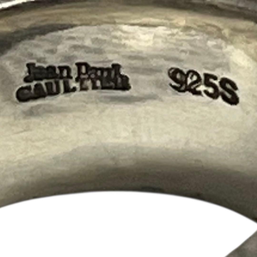 Jean Paul GAULTIER ゴルチエ シルバー ストーン リング 黒