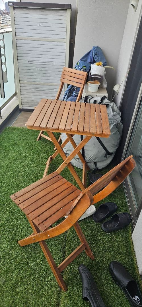 アカシア製ガーデンテーブル・チェアセット