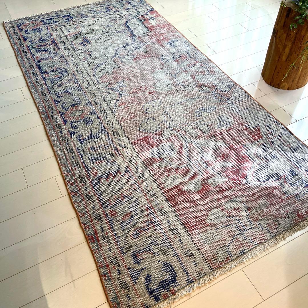 Jill★くすみレッド ネイビーシャビー L字デザイン