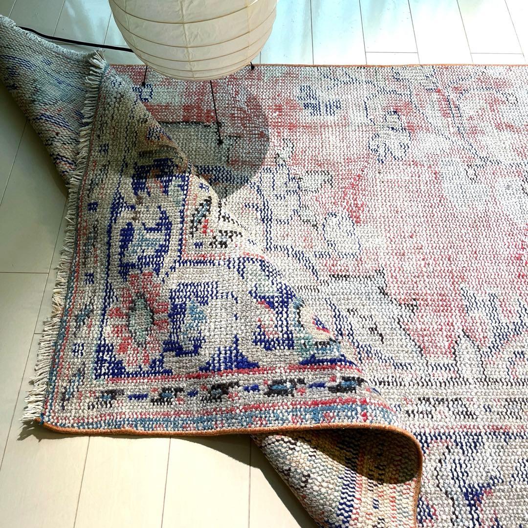 Jill★くすみレッド ネイビーシャビー L字デザイン