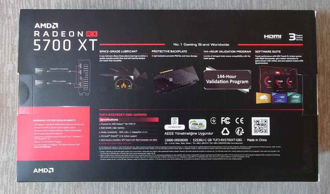 グラフィックボード・グラボ・ビデオカード ASUS RADEON RX 5700 XT TUF GAMING 8GB