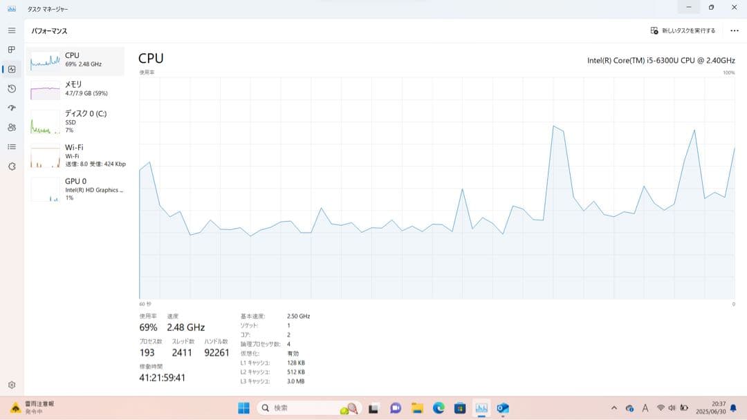 Panasonic CF-MX5 SSD 128GB タッチペン紛失
