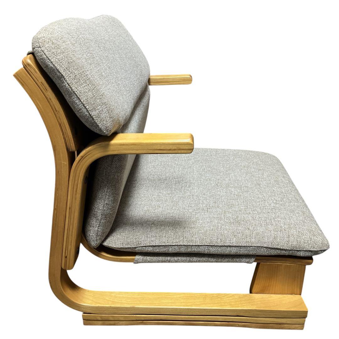 【美品】 通販生活 楽座椅子 カタログハウス 座椅子 グレー