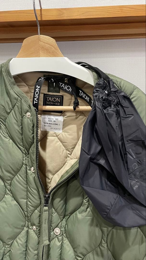 み*者様 完売品 未使用品 TAION タイオン M65 ダウンジャケット オリ