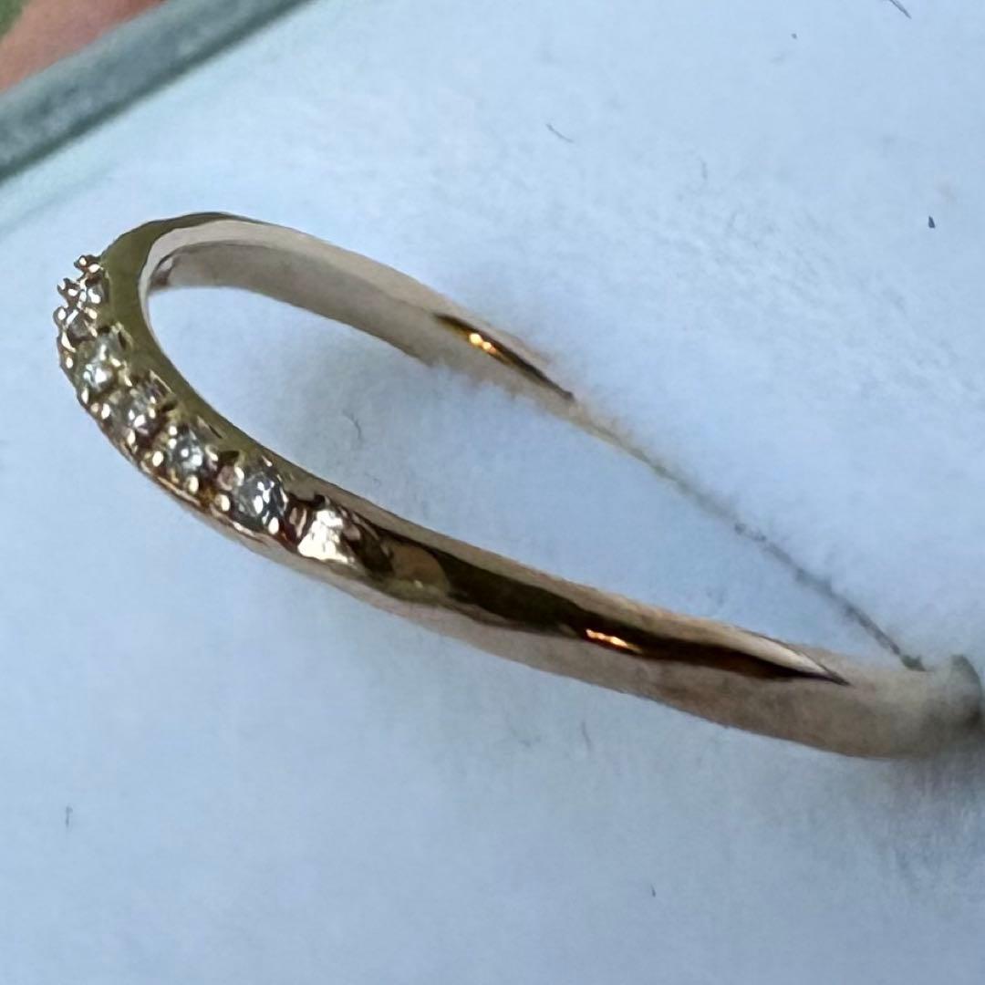 シエナロゼ k10 ダイヤモンドリング カーブ