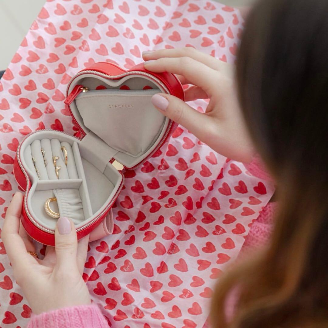 STACKERS ♡ ハート トラベル ジュエリーケース