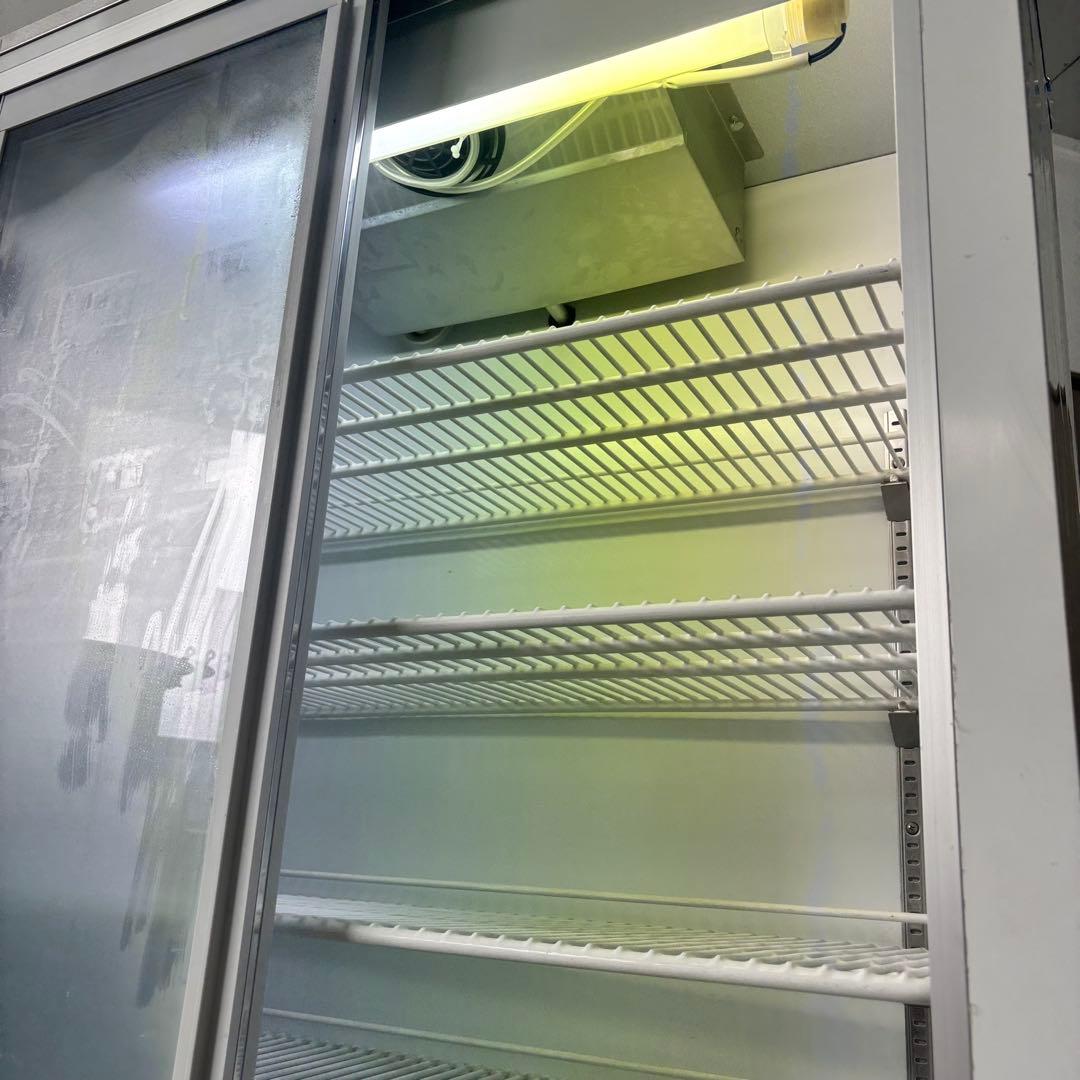 大和冷機 業務用 冷蔵ショーケース　301AU-15 264L スライド扉 陳列