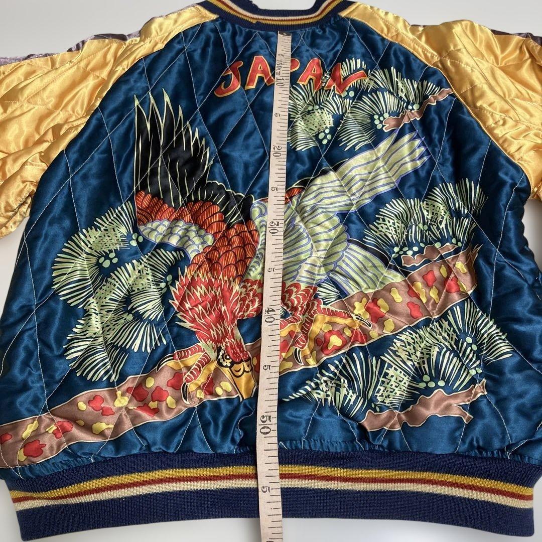 テーラー東洋　スカジャン　SPECIAL EDITION M 鷹×日本地図柄