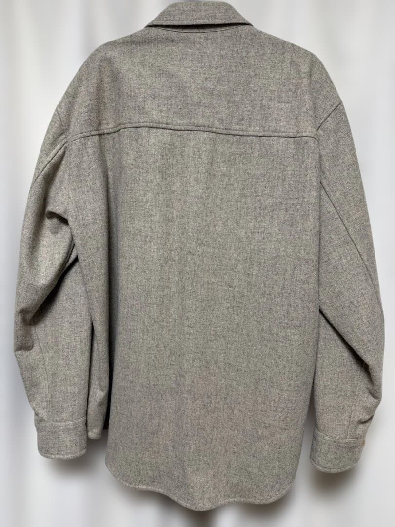 オーラリー　シェットランドウールシャツ