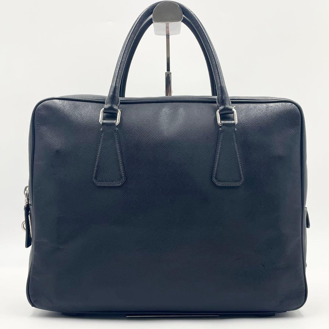 PRADA プラダ サフィアーノレザー ブリーフケース トライアングル A4可