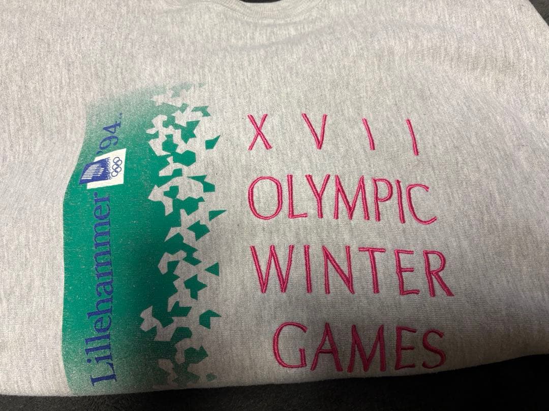 90s USA製 チャンピオン リバースウィーブ リレハンメルオリンピック XL