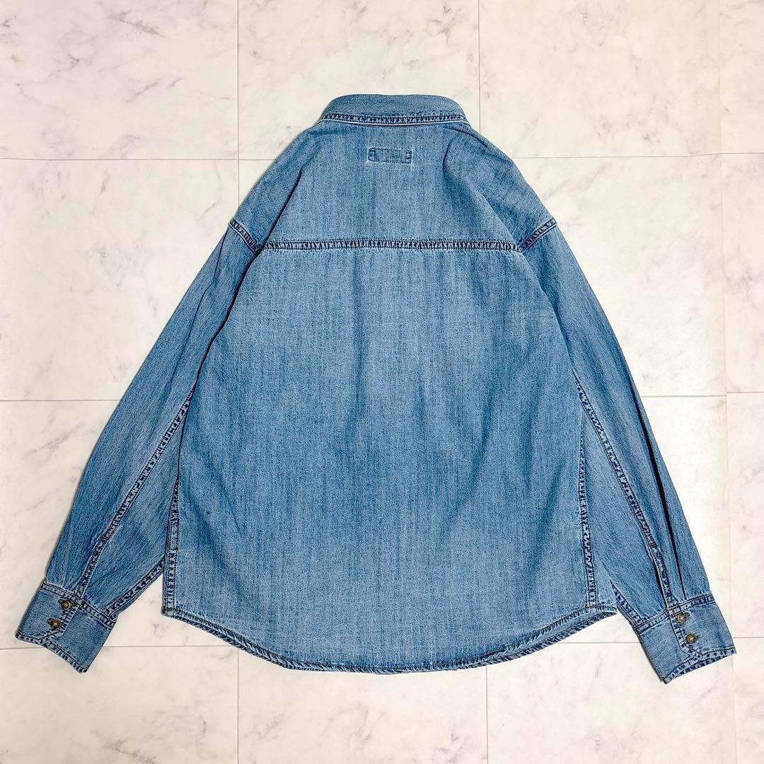 新品◇Spick & Span◇ライトオンスデニムシャツ◇サックスブルー