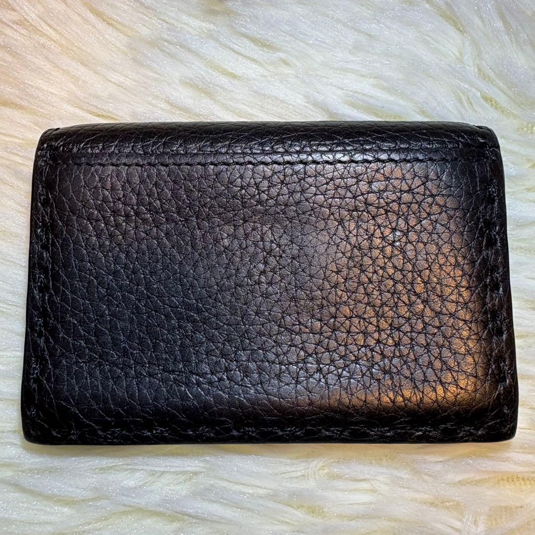 美品 FENDI セレリア 名刺入れ カード ホルダー ブラック