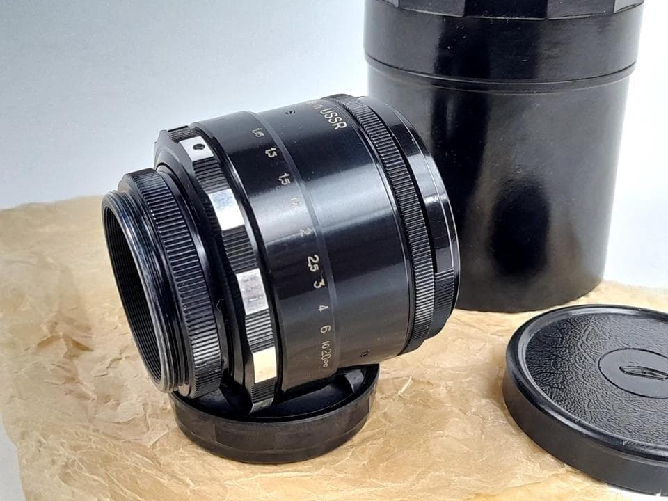 14【希少Helios 初期型ゼブラ　分解整備済みヘリオス44-2 ぐるぐるボケ