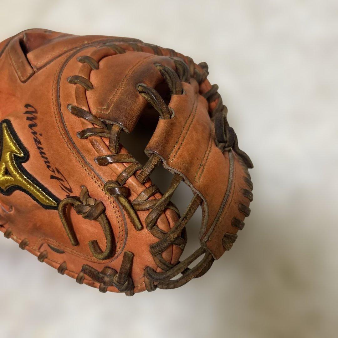 【良品】ミズノプロ キャッチャーミット 硬式　オレンジ　SDT-183