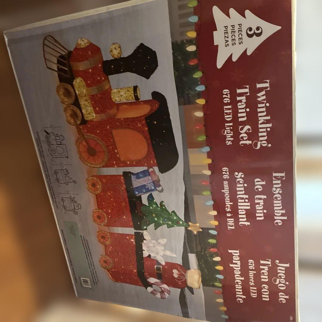 コストコクリスマス装飾 列車セット LEDライト 3ピース