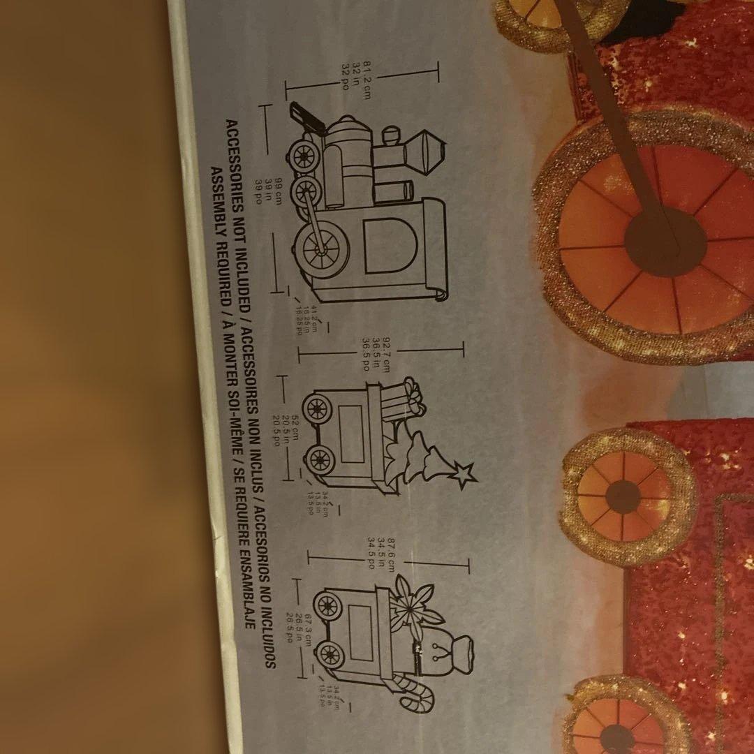 コストコクリスマス装飾 列車セット LEDライト 3ピース