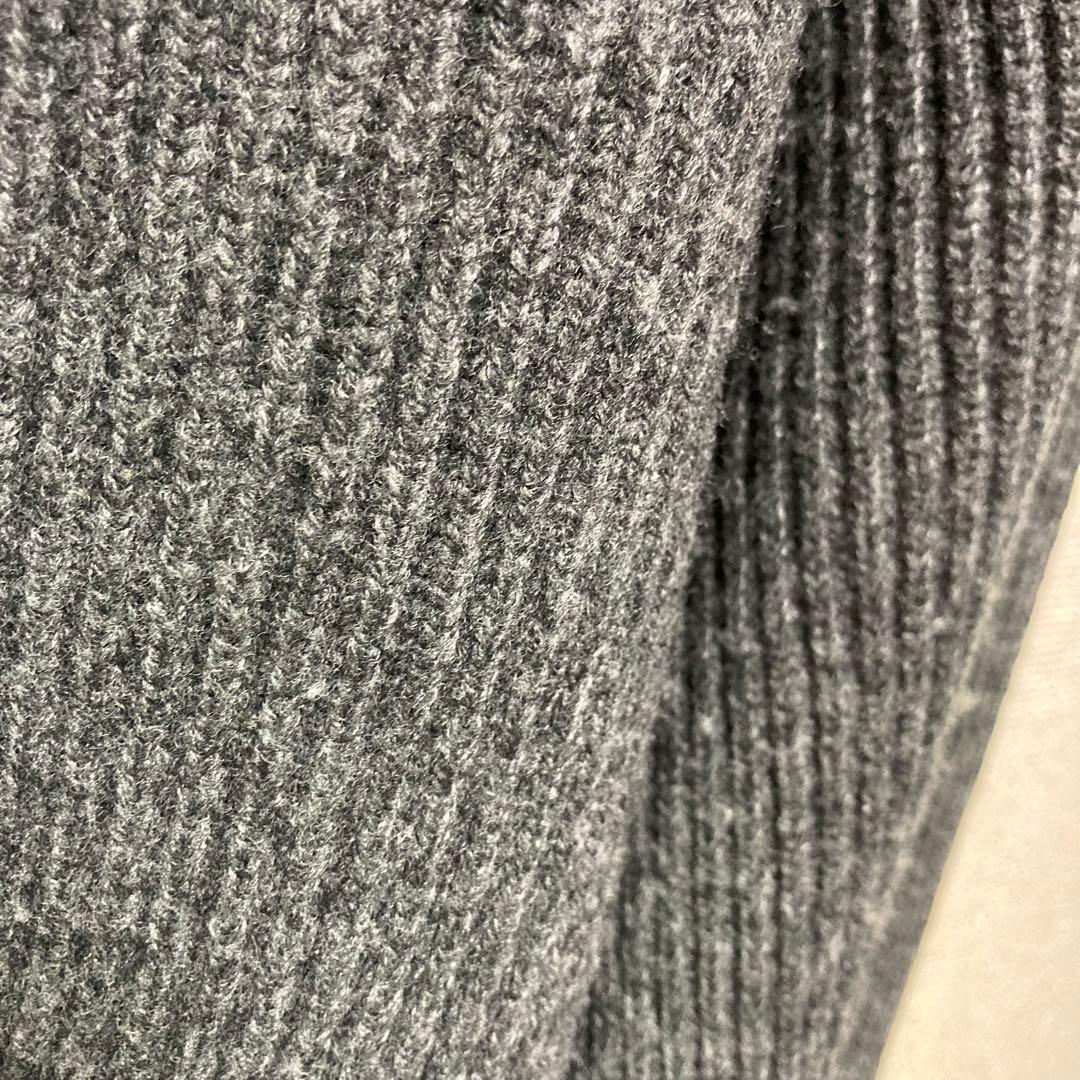 SINME グレー タートルネック ニットセーター 長袖 シンメ