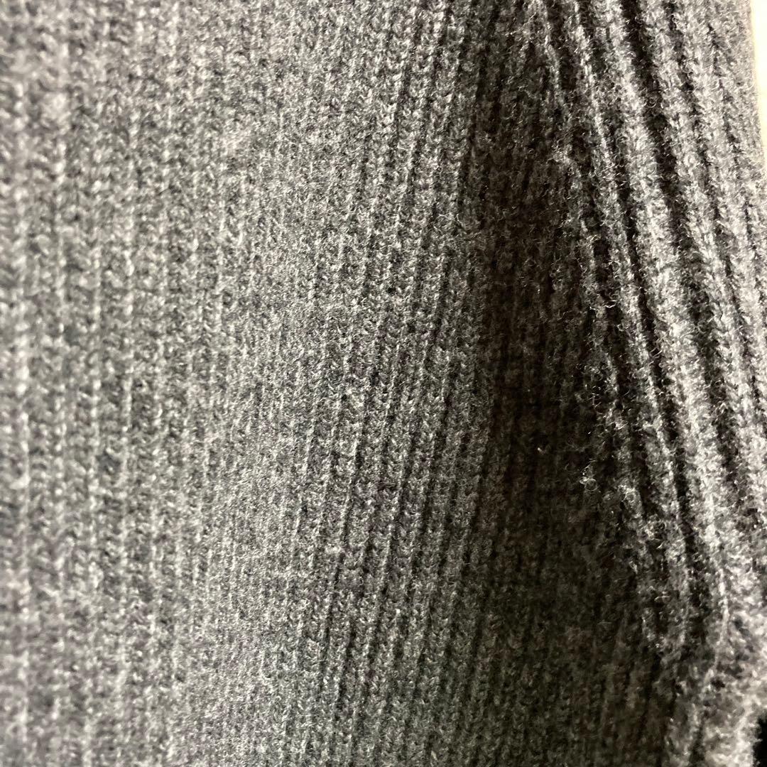SINME グレー タートルネック ニットセーター 長袖 シンメ