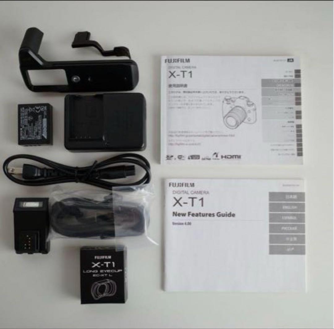 【美品】フジフィルム FUJIFILM X-T1 ボディ ブラック 付属品多数