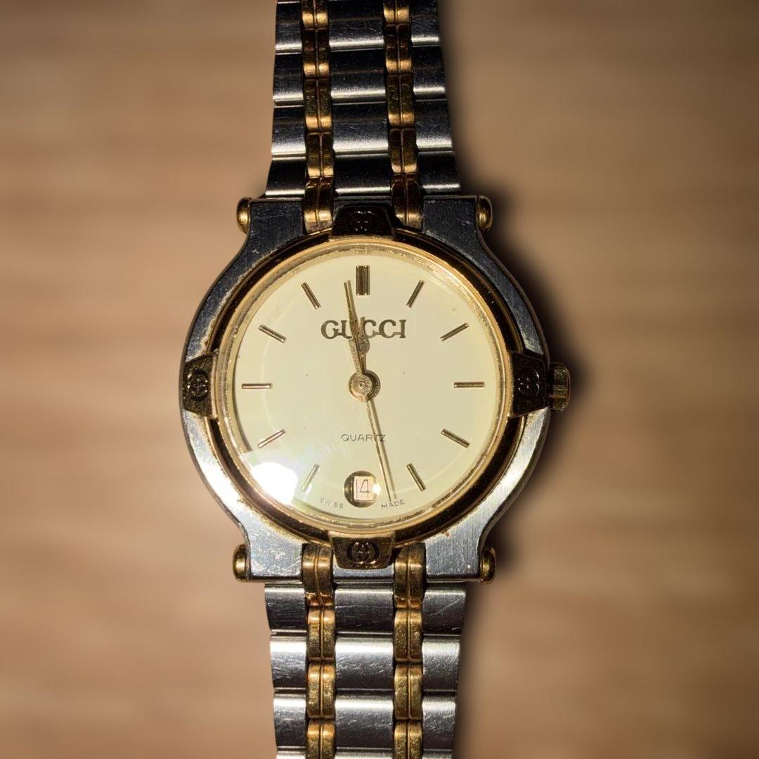 GUCCI 腕時計 クォーツ ゴールド/シルバー 9000L