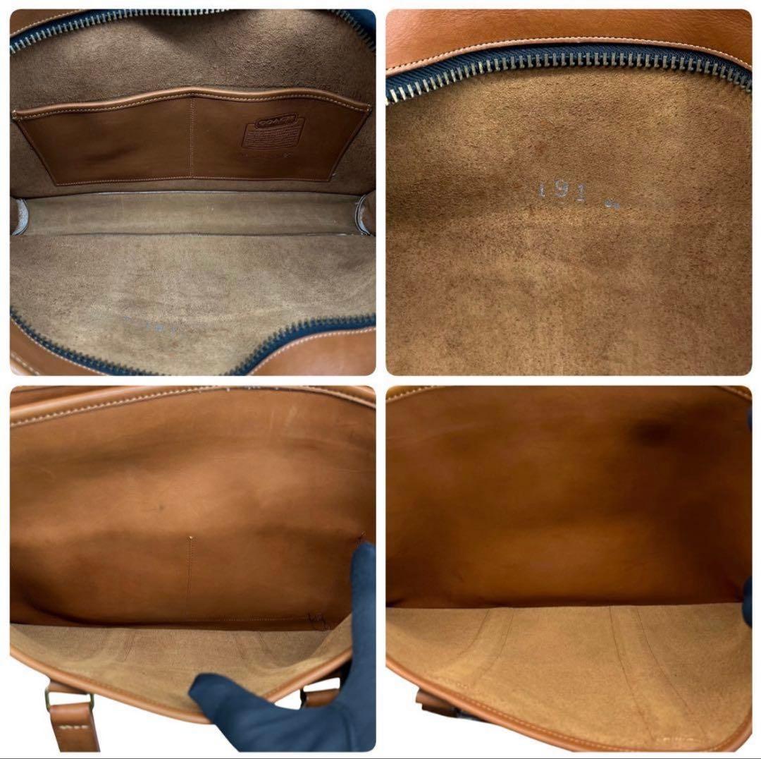 コーチ　オールドコーチ　ビジネスバッグ　レザー　ブラウン　A4