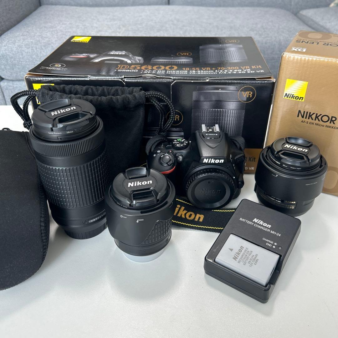 Nikon D5600 ダブルズームキット NIKKOR マイクロレンズ