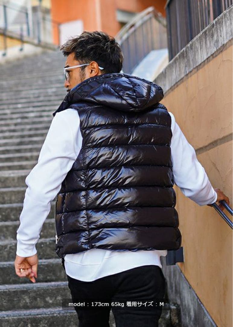 アダムスブラックダウンベスト