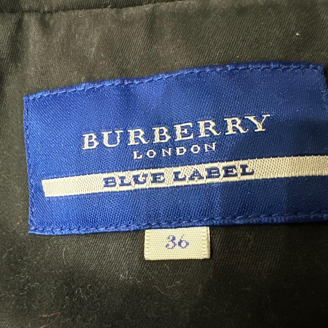 BURBERRY BLUE LABEL ブラックダウンジャケット 36