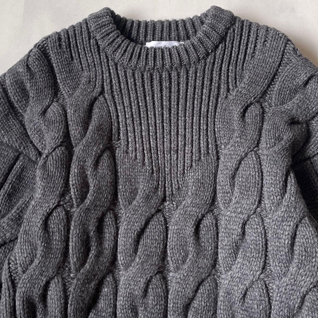 エンフォルド ケーブル ニット CABLE VASE PULLOVER ロング丈