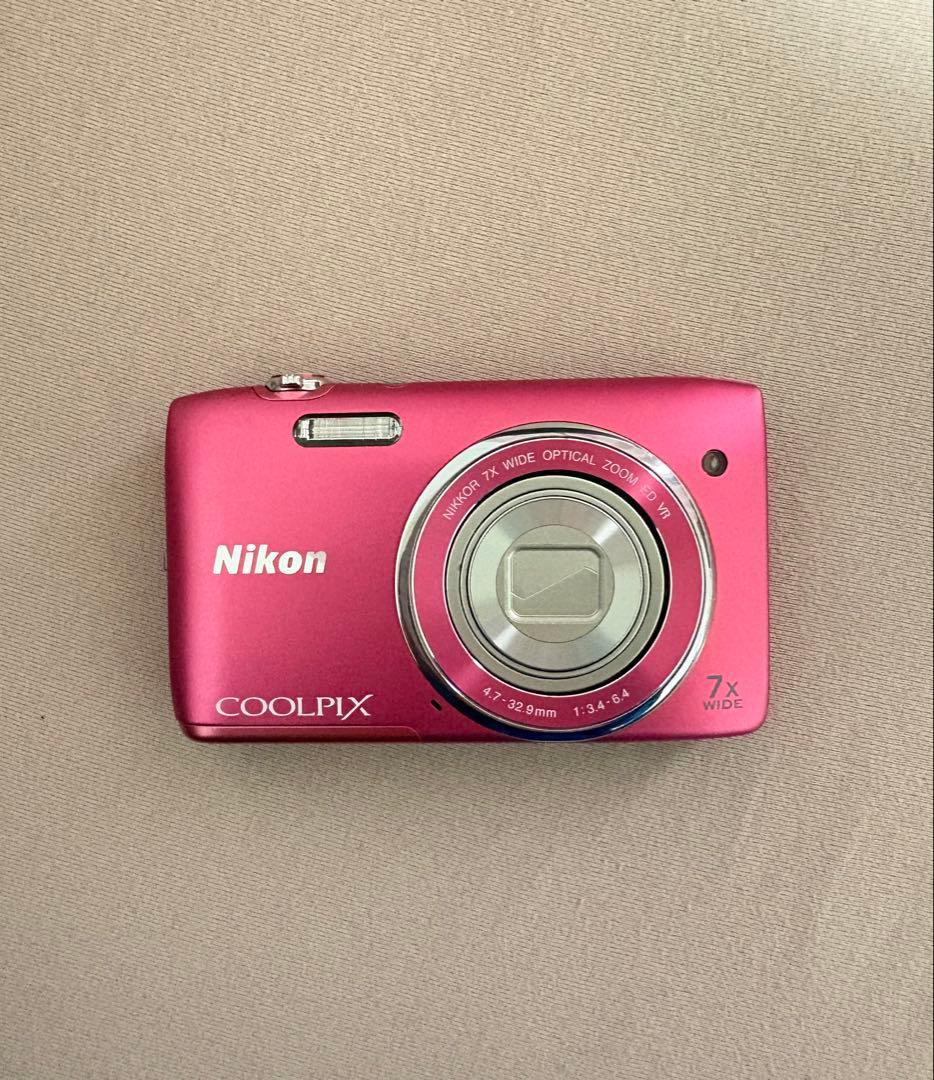 動作確認済 coolpix s3500 ピンク