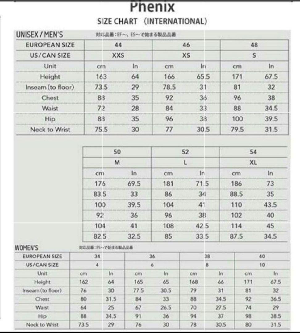 スミレさん専用　e34 フェニックス Phenix レディース スキーウェア上下