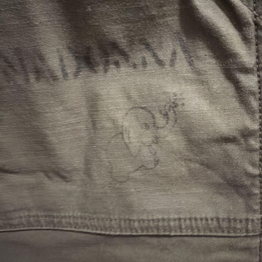 デニムアンドダンガリー らくがき カーゴパンツ カーキ 02