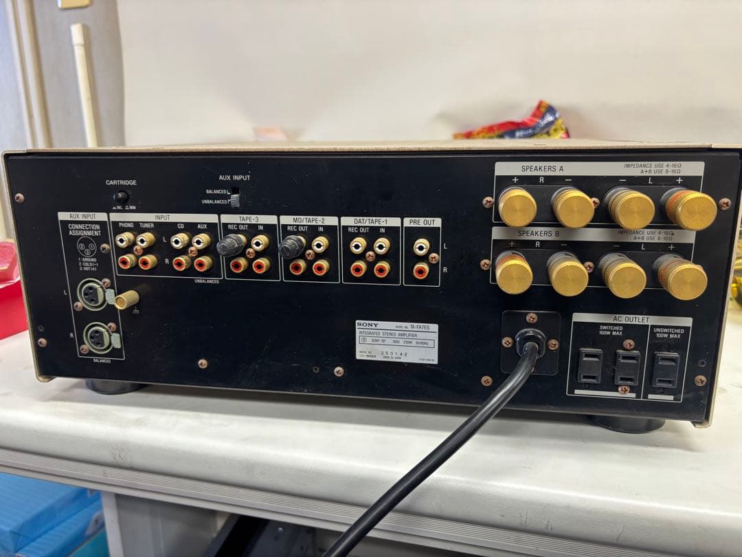 Sony TA-FA7ES アンプ シルバー 中古
