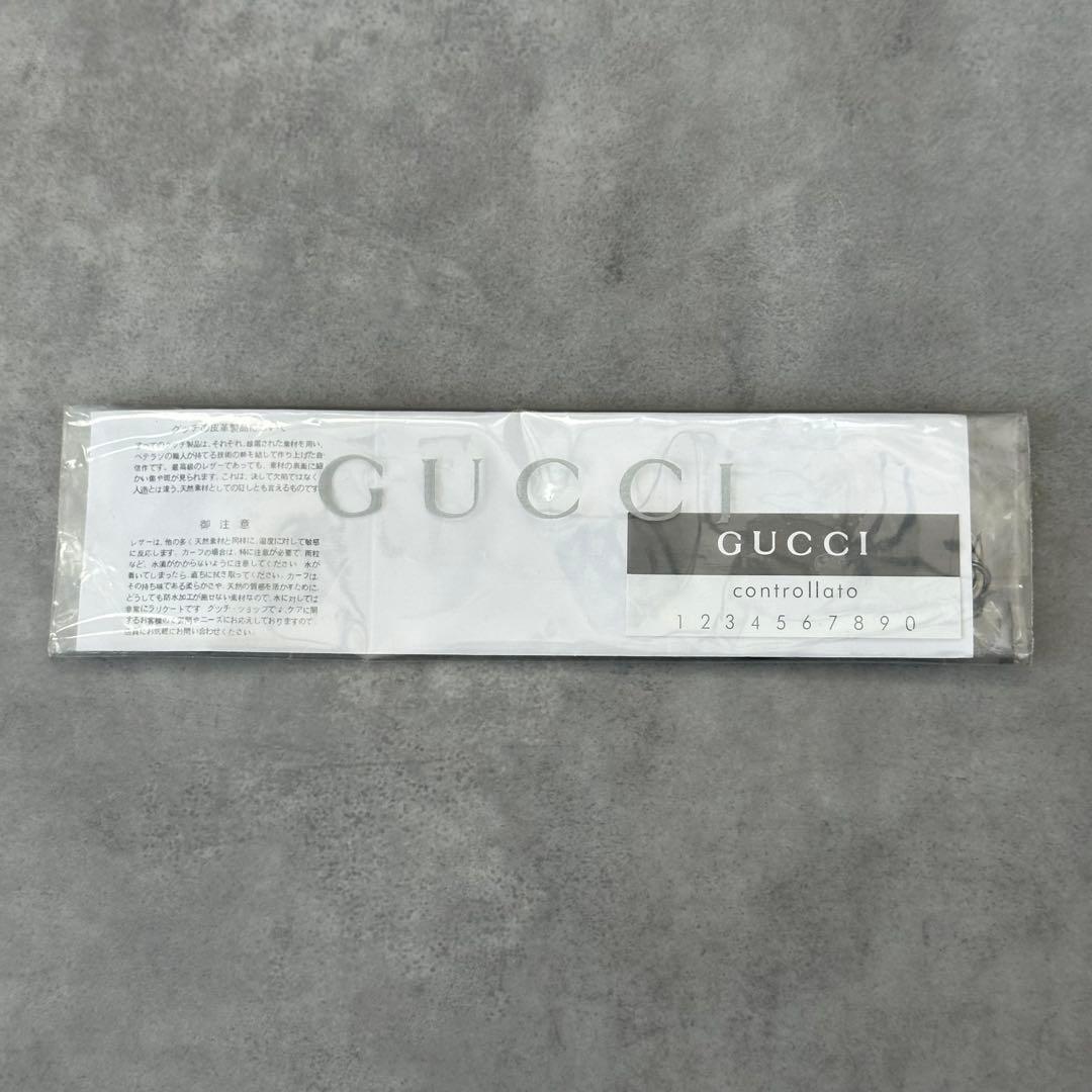 未使用✨GUCCI マーモント　携帯 スマホストラップ チャーム　レザー　黒
